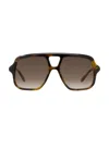 Loewe Slim Aviator Logo Sunglasses