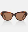 Loewe Slim Cat-eye Sunglasses In Brown