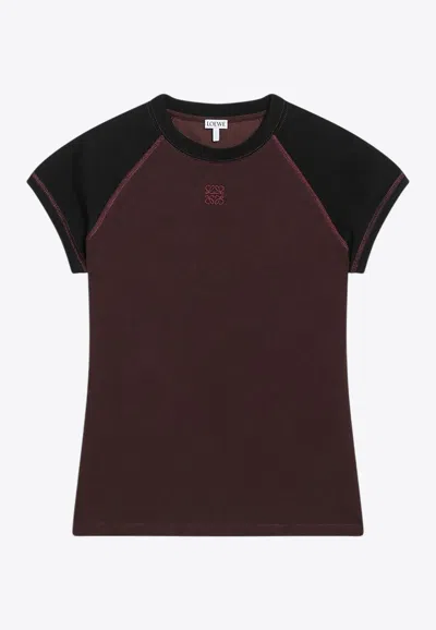 Loewe Slim-fit T-shirt With Anagram In Multi