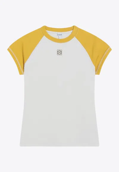 Loewe Slim-fit T-shirt With Anagram In Multi