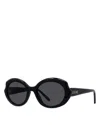 Loewe Slim Geometric Sunglasses, 54mm In Black