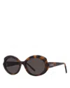 Loewe Lw40147i Slim 52e Havana Lucido Sunglasses In Brown
