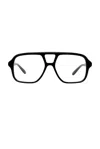 Loewe Slim Aviator-frame Acetate Glasses In Black