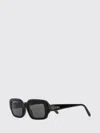 Loewe Slim Rectangular Cat-eye Sunglasses In Black Acetate In Black