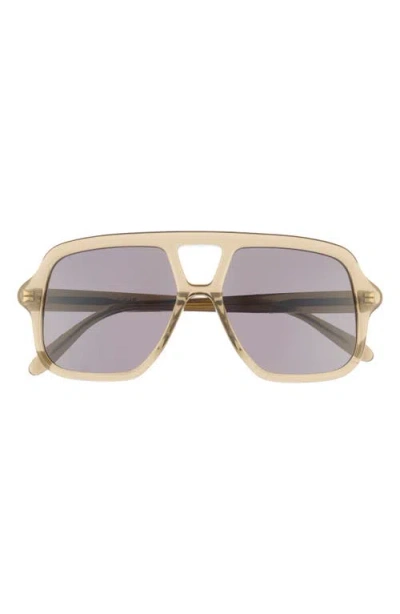 Loewe Slim Rectangular Sunglasses In Gold