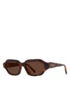 Loewe Slim Rectangular Sunglasses, 51mm In Brown