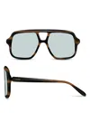 Loewe Slim Rectangular Sunglasses, 54mm In Brown