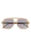 Loewe Slim Rectangular Sunglasses In Gold