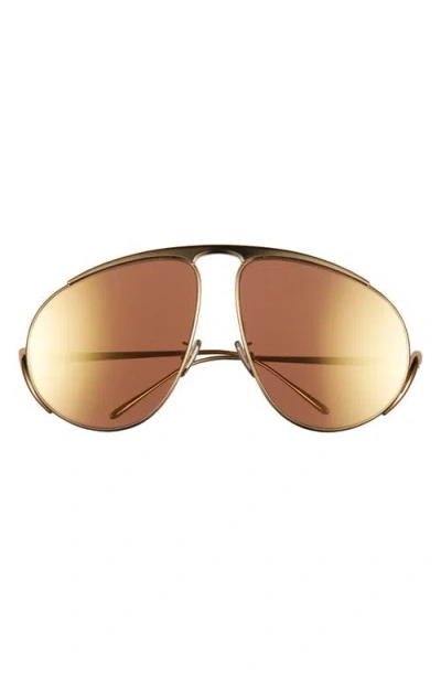 Loewe Slim Round Sunglasses In Brown