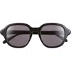 Loewe Slim Round Sunglasses In Black