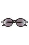 Loewe Slim Round Sunglasses In Black