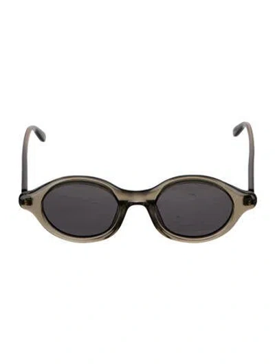 Pre-owned Loewe Slim Round Sunglasses In Brown