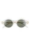 Loewe Slim Round Sunglasses In Green