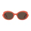 Loewe Lw40147i 42e Arancione Lucido Sunglasses