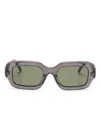 Loewe Womens Grey G735270x12 Rectangle-frame Acetate Sunglasses In Gray
