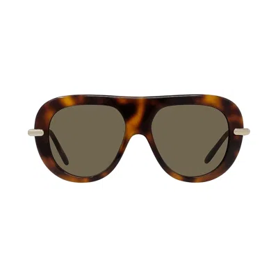 Pre-owned Loewe Slim Sunglasses 'dark Havana/brown' | Men's Size 52