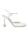 Loewe Slingback High Heel Sandals In White