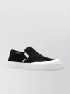 Loewe Womens Black Terra Vulca Contrast-sole Canvas Low-top Trainers