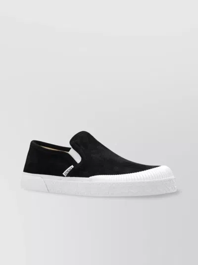 LOEWE SLIP ON SUEDE SNEAKERS WITH RUBBER SOLE