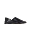 Loewe Pointed Toe Black Sandals In Goat Leather In Black