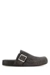 Loewe Mud Suede Ease Buckle Slippers