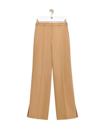 Loewe Slit Casual Pants In Nude