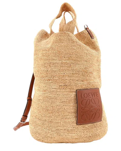 Loewe Slit Tote Straw Large (authentic Pre-loved)