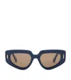 Loewe Small Acetate Butterfly Screen Sunglasses In Navy