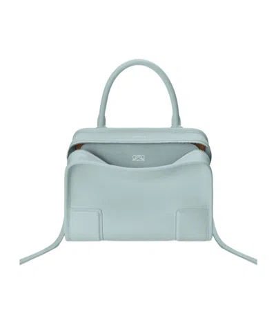 Loewe Small Amazona 180 Bag In Soft Calfskin In Mineral Mist