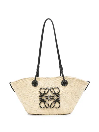 Loewe Small Anagram Tote Bag In Beige
