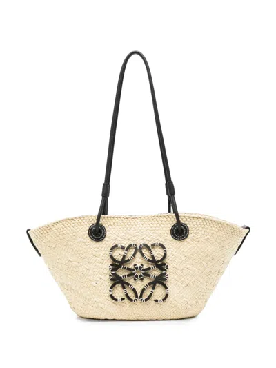 Loewe Small Anagram Tote Bag In Neutrals
