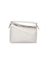 Loewe Small Bag "puzzle Edge" In White