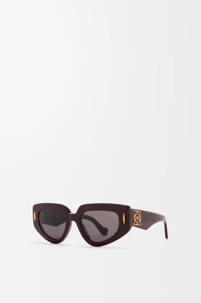 Loewe Small Butterfly Screen Sunglasses For Woman In Brown