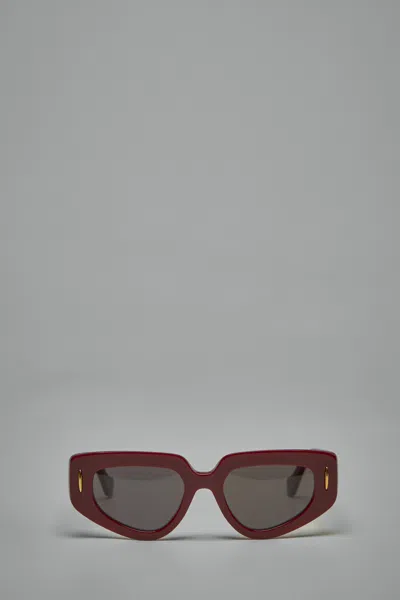 Loewe Small Butterfly Screen Sunglasses In Red