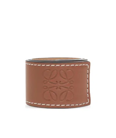 Loewe Small Cowhide Leather Flapping Bracelet In Yellow