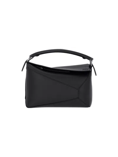 Loewe Small Crossbody Bag "puzzle" In Black