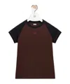 Loewe Small Fit T-shirt In Cotton Blend In Brown