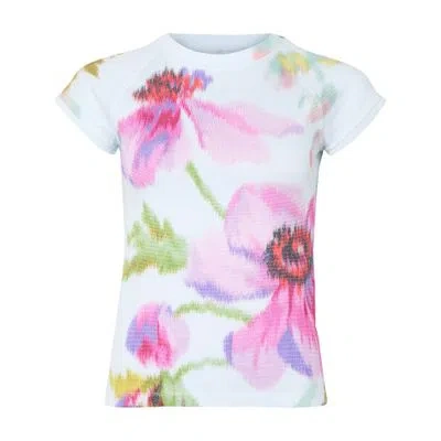 Loewe Small Fit T-shirt In Cotton And Viscose In White