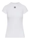 Loewe Small Fit T-shirt With Anagram Embroidery In White