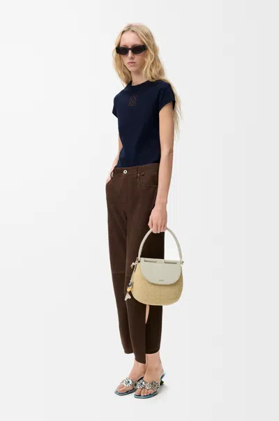 Loewe Small Fit T-shirt In Cotton Size:m For Woman In Blue