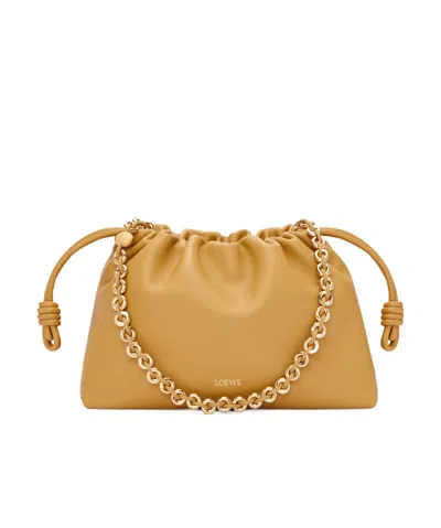 Loewe Flamenco Purse Bag In Mellow Nappa Lambskin In Yellow