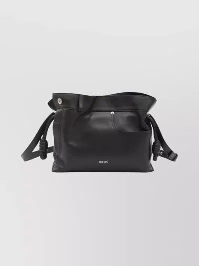 Loewe Small Flamenco Style Shoulder Bag In Black