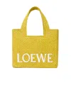 Loewe Small Font Tote Bag In Yellow