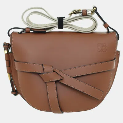 Pre-owned Loewe Small Gate Crossbody Bag In Brown