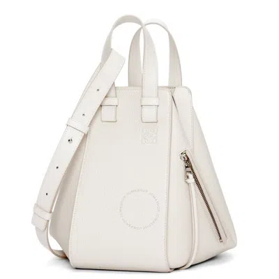 Loewe Small Hammock Calfskin Bag In White