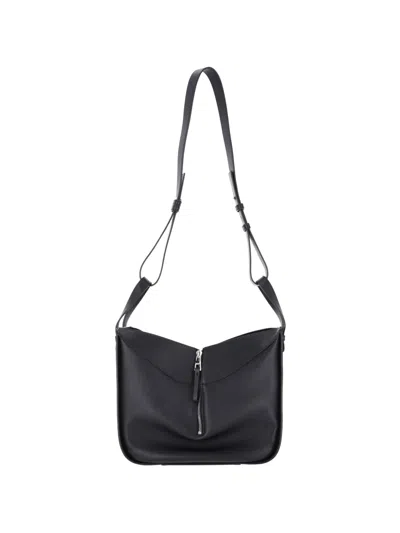 Pre-owned Loewe Small Hammock Shoulder Bag In Black