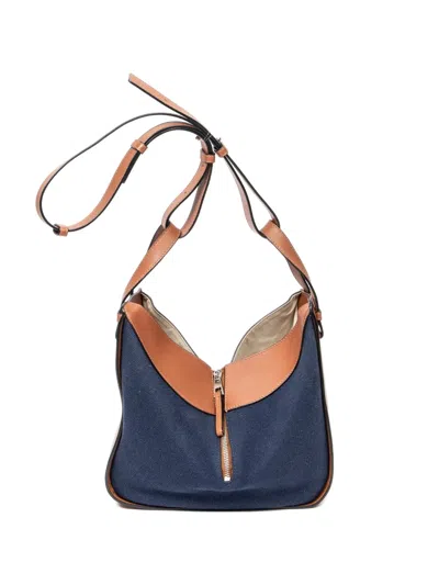 Pre-owned Loewe Small Hammock Shoulder Bag In Blue