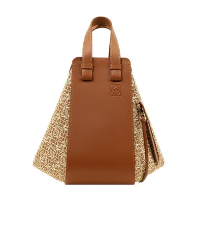 Loewe Small Hammock Shoulder Bag In Brown/neutrals