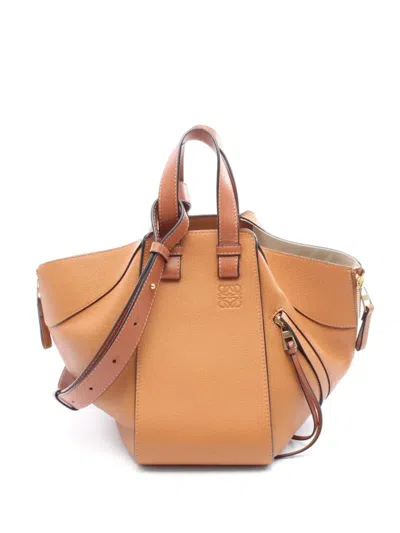 Pre-owned Loewe Small Hammock Tote Bag In Brown