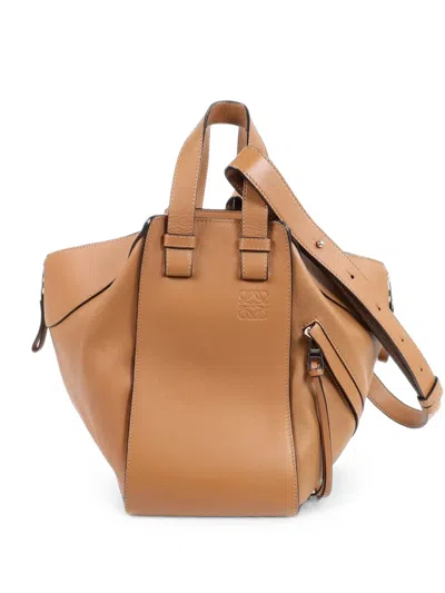 Pre-owned Loewe Small Hammock Tote Bag In Brown